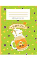 Composition Notebook: Pumpkin Spice Frappe a Chino Drink Kawaii Notebook