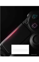 Composition Notebook: Game Controller, College Ruled, 7.44x9.69 inch, 200 pages, Bound Notebook