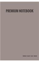 Premium Notebook - Unruled / Blank / Plain / Unlined