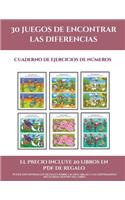 Cuaderno de ejercicios de números (30 juegos de encontrar las diferencias): Cómprelo mientras queden existencias y reciba 20 libros en PDF adicionales gratis. Más de 600 fichas imprimibles en total(10 Cuaderno de Ejercicios de Números)