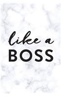 Like A Boss: Daily Monthly & Weekly Academic Student Planner - 2018-2019: Marble, August 2018 - July 2019, 6? x 9?(Academic Student Planner with Monthly, Daily, Weekly View fo)