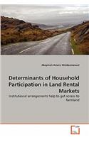 Determinants of Household Participation in Land Rental Markets