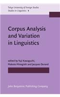 Corpus Analysis and Variation in Linguistics