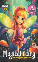 Magical Fairy Coloring Book for Kids Ages 4-8