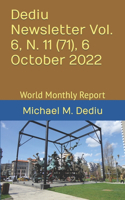 Dediu Newsletter Vol. 6, N. 11 (71), 6 October 2022