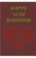 Happy 43th Birthday