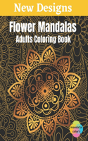 Flower Mandalas - Adults Coloring Book