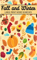 Fall And Winter Large Print Word Searches