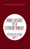 Grands classiques de la littérature française: 10 fiches de lecture - Tome 2