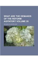 What Are the Demands of the Reform-Agitator? Volume 20