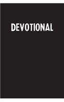 Devotional: Simple Blank Lined Notebook Journal