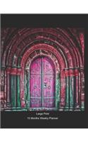 Large Print - 2020 - 15 Months Weekly Planner - Fantasy - Gateway to Fairy Land