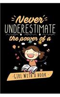 Never Underestimate The Power Of A Girl With A Book