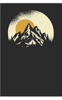 Mountain Camp Silhouette: Hiking Notebook, Blank Lined (6 x 9 - 120 pages) Sports Themed Notebook for Daily Journal, Diary, and Gift