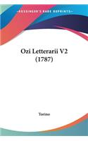Ozi Letterarii V2 (1787): (English)