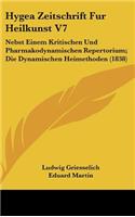Hygea Zeitschrift Fur Heilkunst V7