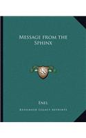 Message from the Sphinx