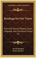 Readings for Our Times