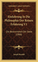 Einfuhrung In Die Philosophie Der Reinen Erfahrung V1