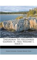 Thesauros Tes Hellenikes Glosses