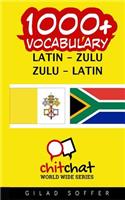 1000+ Latin - Zulu Zulu - Latin Vocabulary