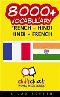 8000+ French - Hindi Hindi - French Vocabulary