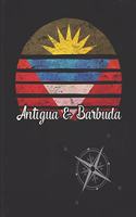 Antigua & Barbuda: Antiguan Barbudan Vintage Flag Personalized Retro Gift Idea for Coworker Friend or Boss Undated Planner Daily Weekly Monthly Calendar Organizer Jour