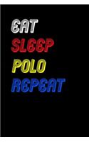 Eat Sleep polo Repeat Notebook Fan Sport Gift