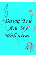 David you are my valentine: Journal & notebook lined writing notebook/journal, best gift for valentine day