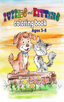puppies and kittens coloring book