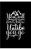 You Will Never Know Until You Go