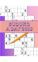Suduko A Day 2019: Soduko Solving Techniques, Sodoku Puzzle Books Level very easy to difficult Puzzles Sudoka Challenge - Brain development and Brain Training.