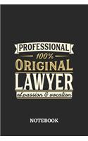 Professional Original Lawyer Notebook of Passion and Vocation: 6x9 inches - 110 blank numbered pages - Perfect Office Job Utility - Gift, Present Idea