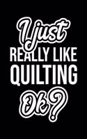 I Just Really Like Quilting Ok?