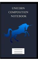 Unicorn Notebook: School Note, One Subject Daily Journal, College Ruled
