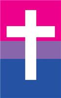 Christian Cross Bisexual Pride Flag - Lined Notebook