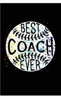 Best Coach Ever: Baseball Coach Notebook V2