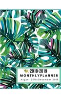 August 2018 - December 2019, 2018-2019 Monthly Planner