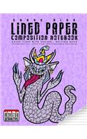 Snake King - Lined Paper Composition Notebook: Large Writing Book - Ruled Lines with Border - Numbered pages(20 Monster Writing Papers)