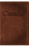 Carson: Simulated Leather Writing Journal