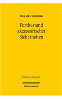 Fortbestand akzessorischer Sicherheiten