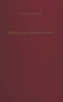 Schriften Zum Staatskirchenrecht