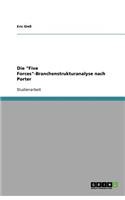 Die "Five Forces"-Branchenstrukturanalyse nach Porter: (German)