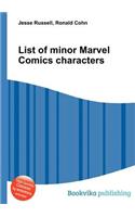 List of Minor Marvel Comics Characters