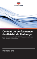 Contrat de performance du district de Muhanga