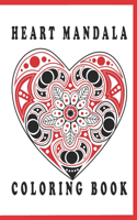 heart mandala coloring book