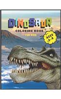 Dinosaur Coloring Book for kids ages 4-8