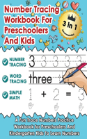Number Tracing Workbook For Preschoolers And Kids