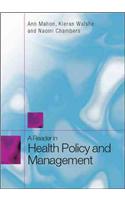 Reader in Health Policy and Management