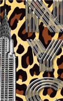 Iconic Chrysler Building New York City Leopard Drawing Writing journal: Iconic Chrysler Building New York City Leopard Drawing Writing journal